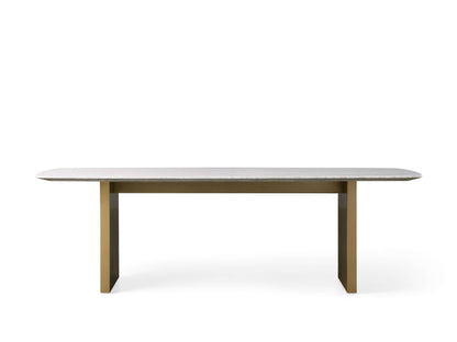 Saint Germain Stone Dining Table with Clement Base