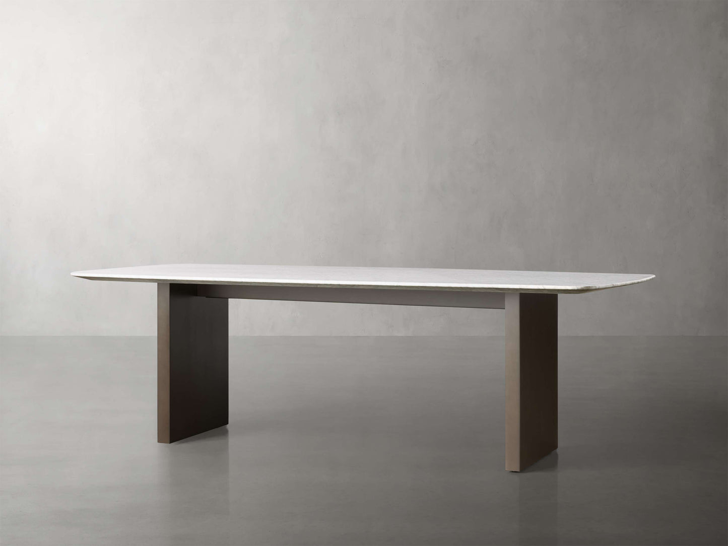 Saint Germain Stone Dining Table with Clement Base