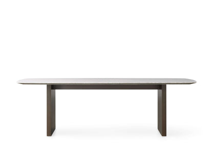 Saint Germain Stone Dining Table with Clement Base