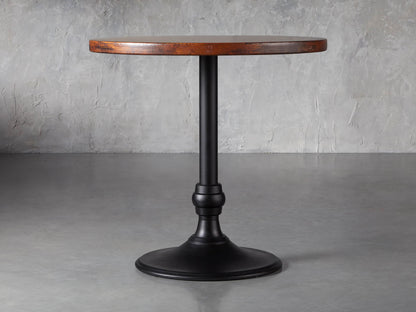 Recycled Metal Counter Table with Wade Base