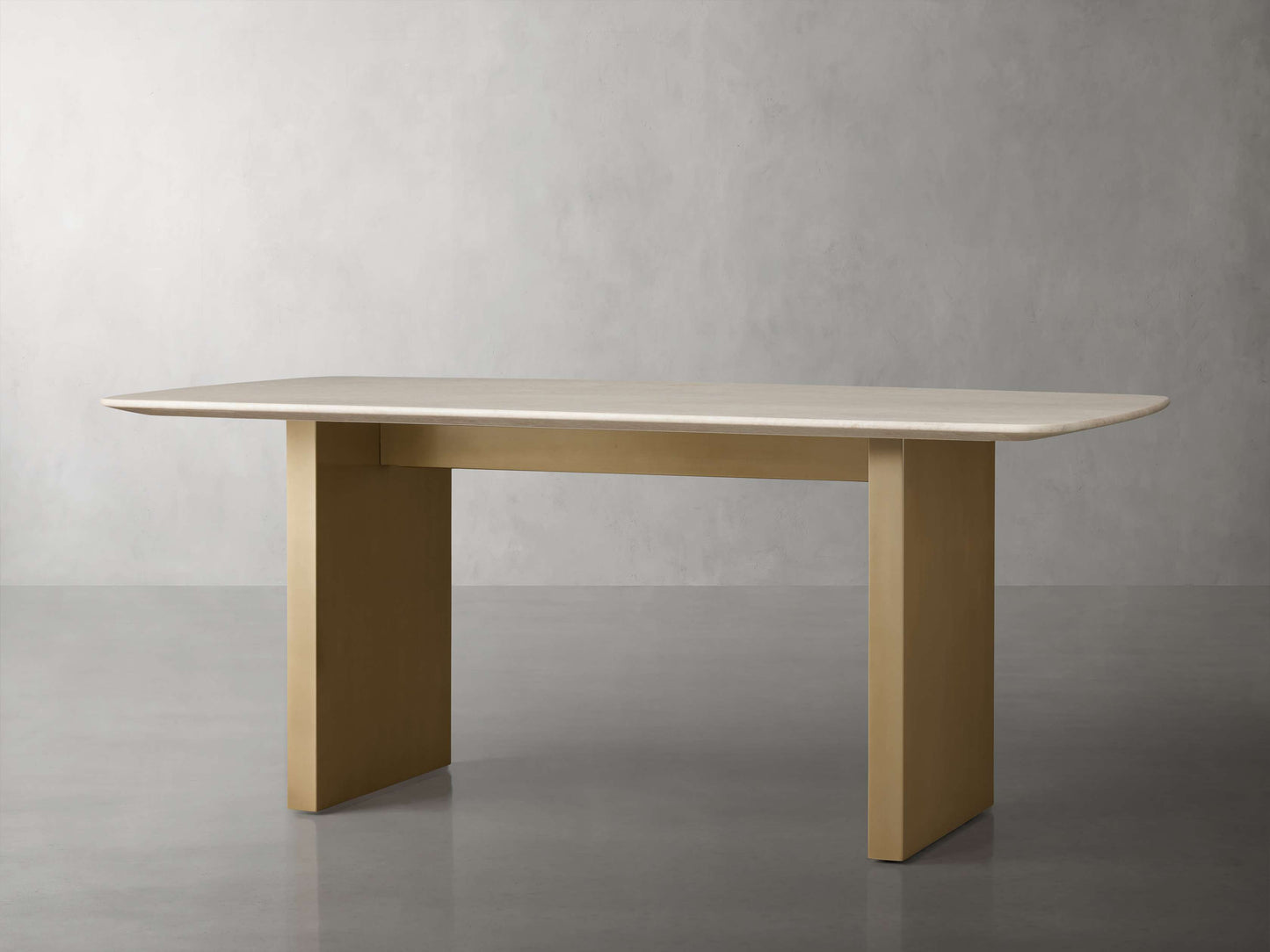 Saint Germain Stone Dining Table with Clement Base