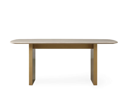 Saint Germain Stone Dining Table with Clement Base