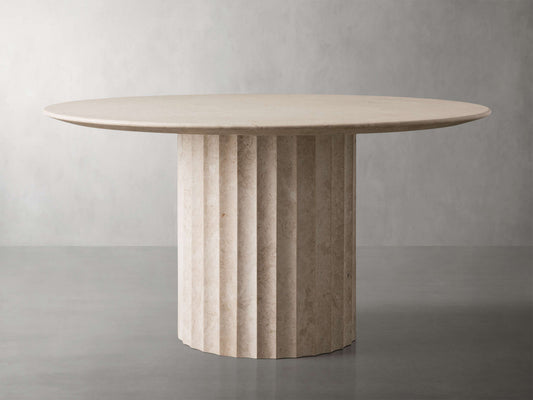 Danae Round Stone Dining Table