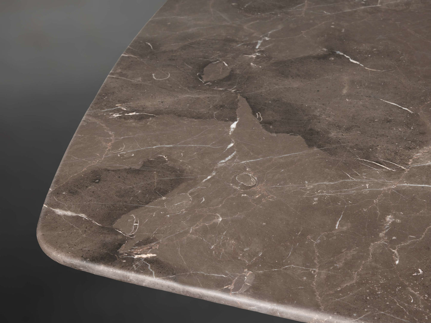 Saint Germain Stone Dining Table with Clement Base