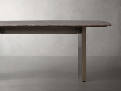 Saint Germain Stone Dining Table with Clement Base