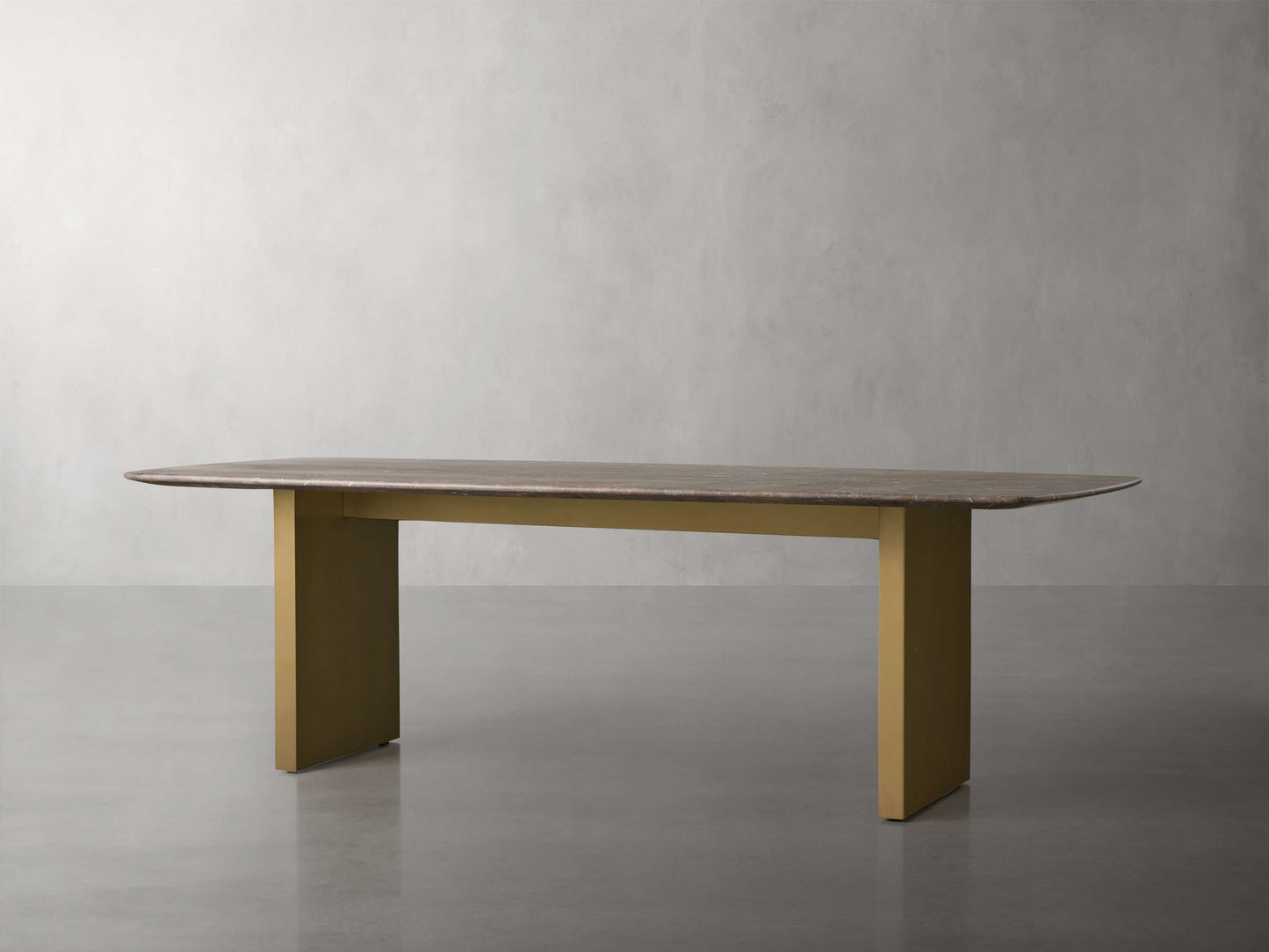 Saint Germain Stone Dining Table with Clement Base