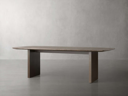 Saint Germain Stone Dining Table with Clement Base
