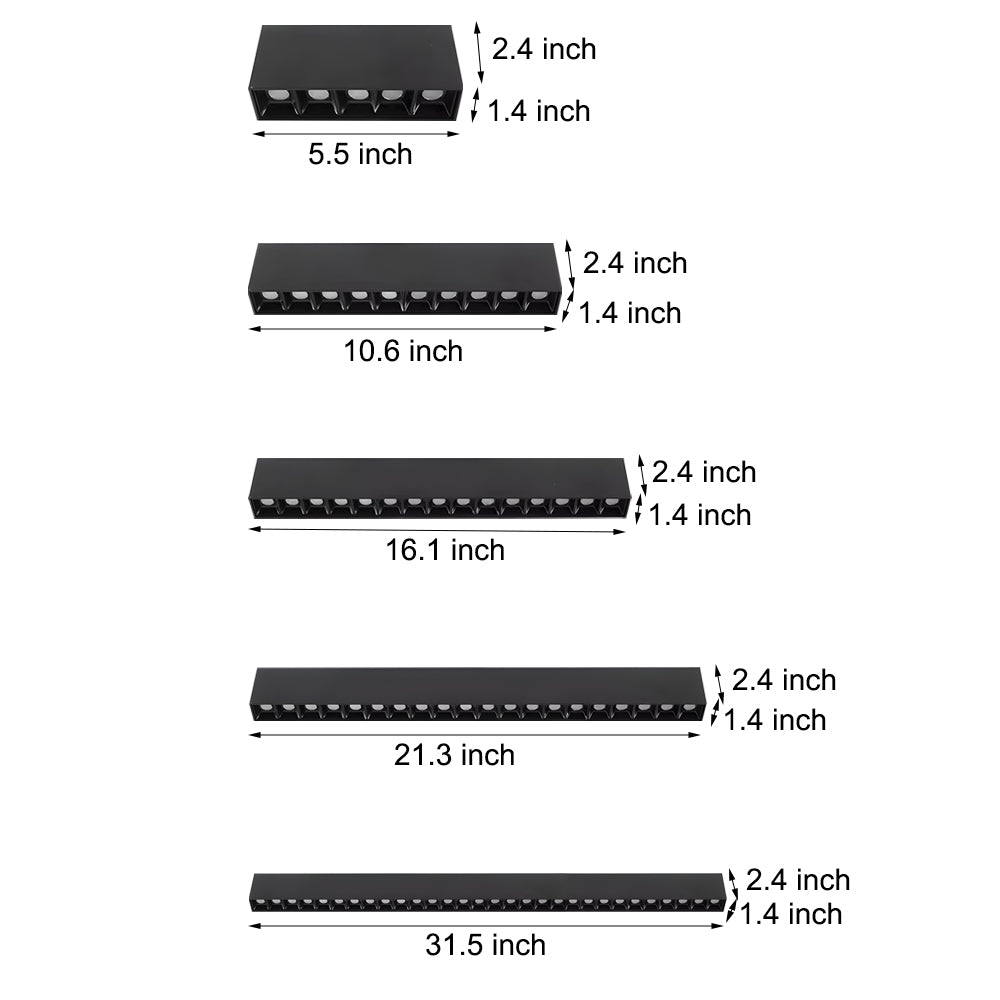 Surface Mount Linear LED Ceiling Downlight Fixture