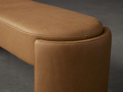 Micah Leather Bench