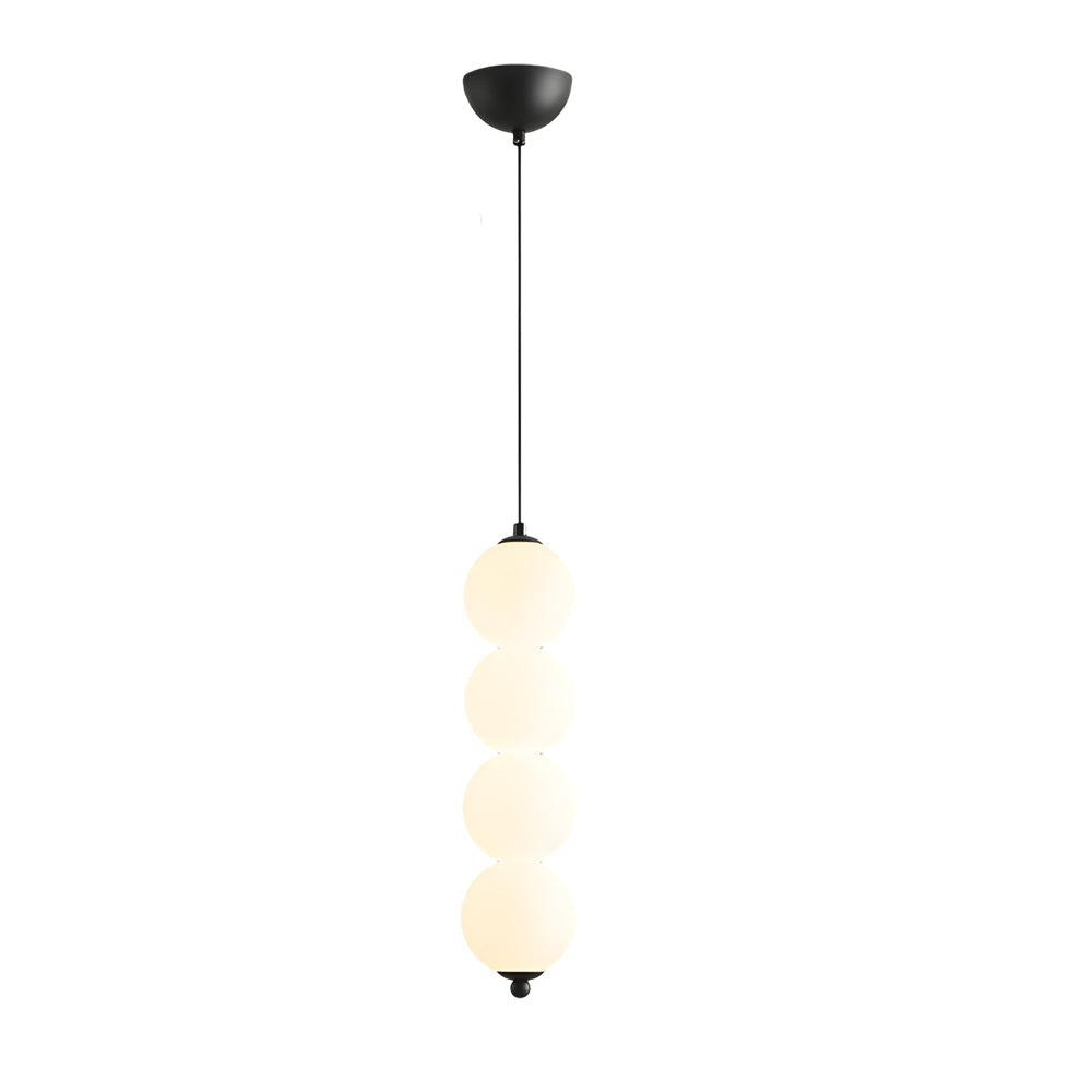 Modern Round String Vertical Balls Pendant Lamp Dimmable LED Chandelier