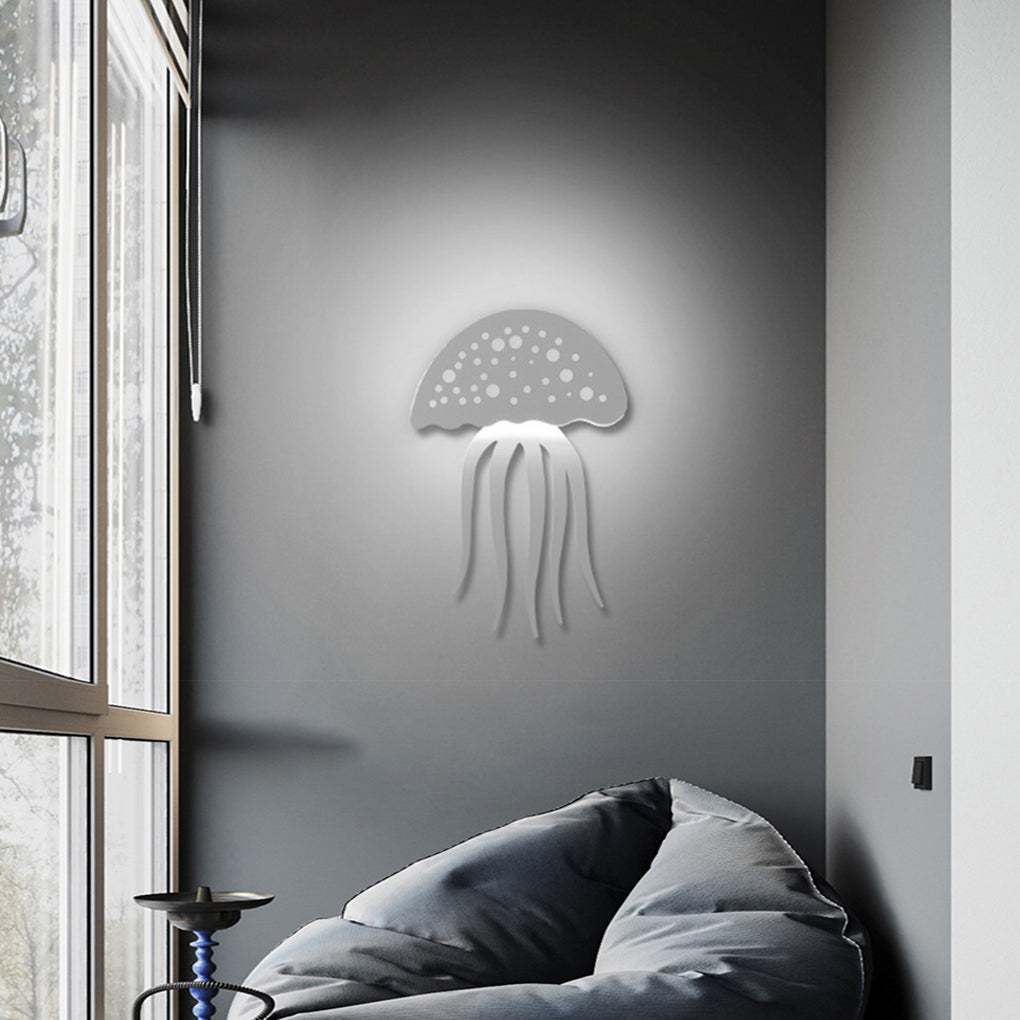 Cartoon Jellyfish Creative LED White Modern Decorative Wall Sconce Lighting