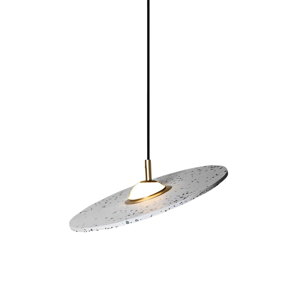 Round Terrazzo Planets Glass Creative LED Nordic Pendant Lights Fixture