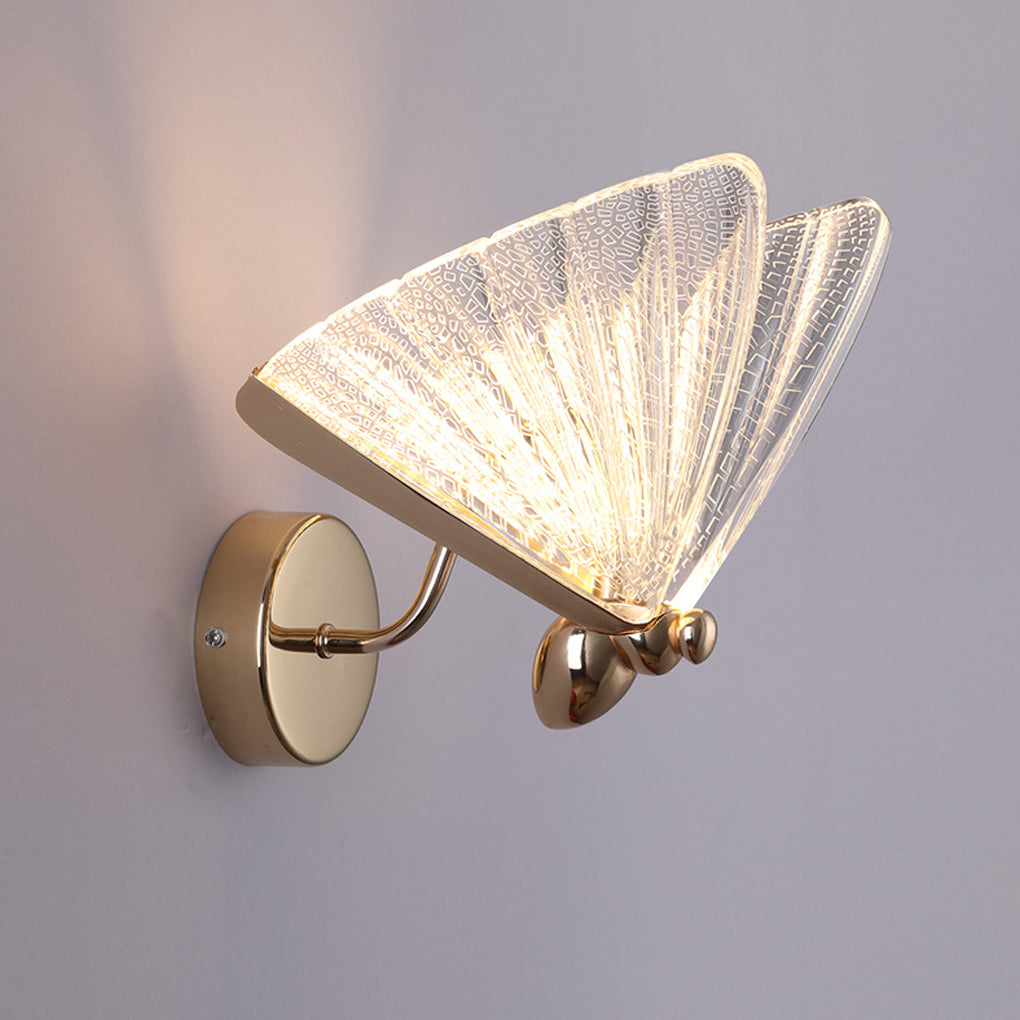 Metal Acrylic Butterflies Shape Creative LED European-style Wall Lamp