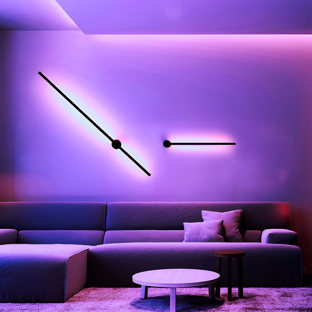 Remote Control RGB Long Strip LED Wall Lamp Sconces Wall Lights