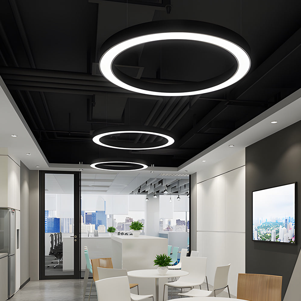 [Clearance Sale] Ring LED Office Chandelier Light Hanging Ceiling Lighting