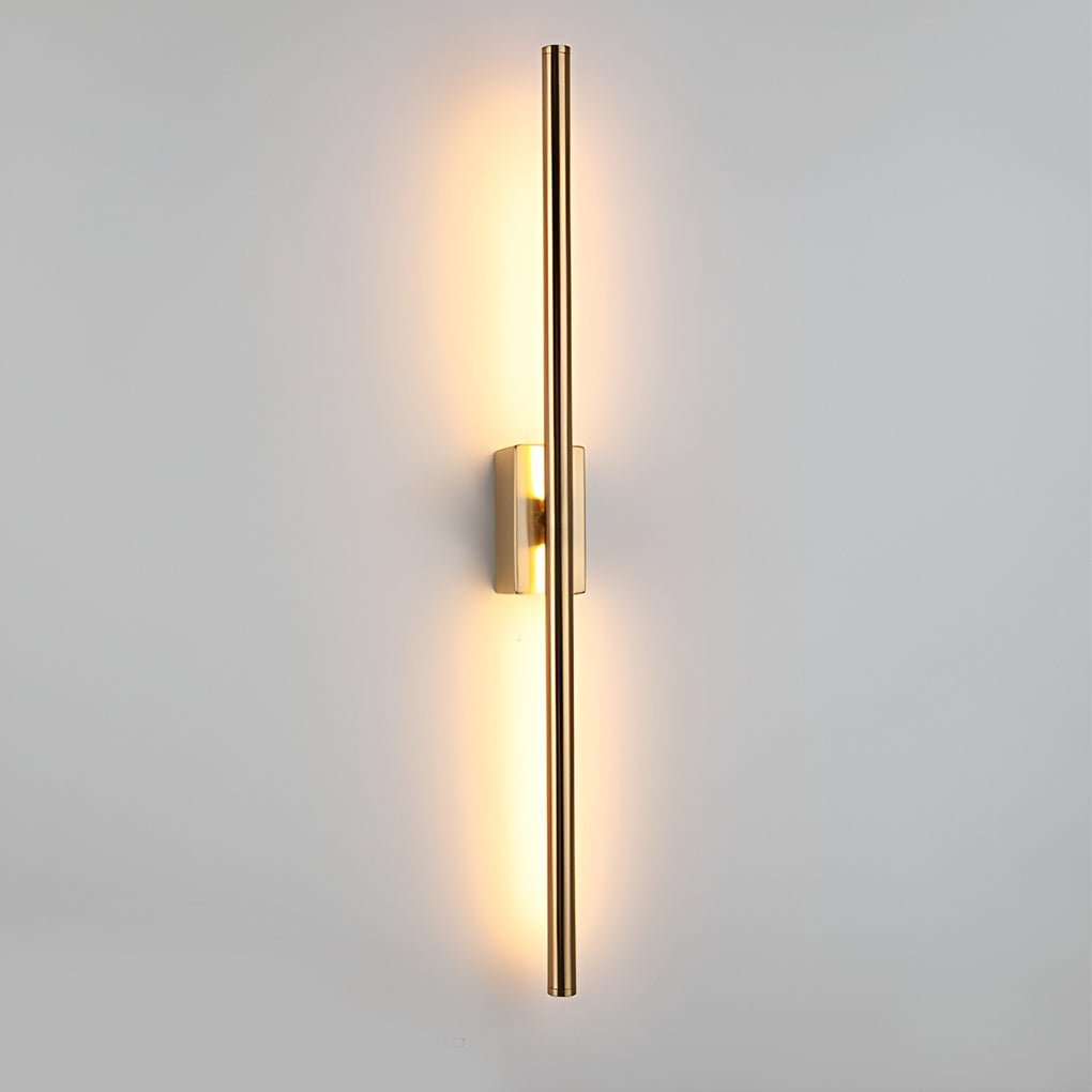 Electroplated Metal Strip LED Modern Wall Sconce Lighting Wall Lamp