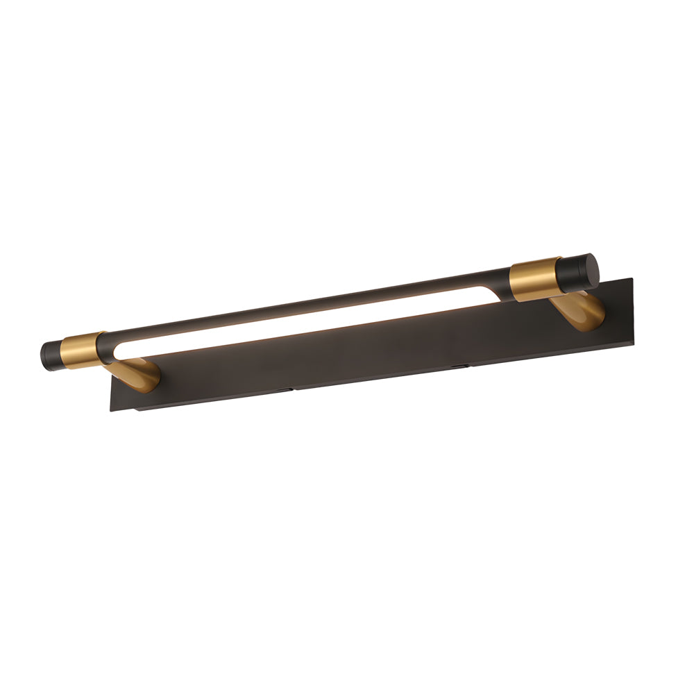 120° Rotatable Flush-Mount Bathroom Vanity Light with Linear Bar and Elegant Finishes