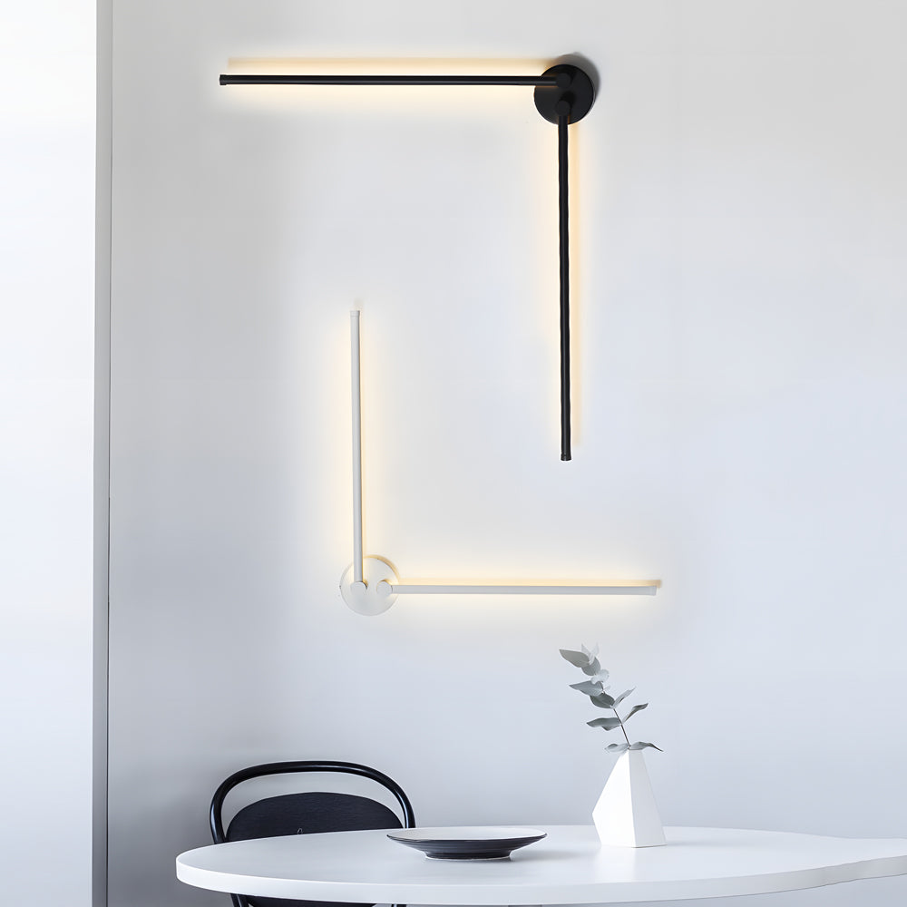 1 PC Black Modern Rotatable Linear LED Wall Light Sconces