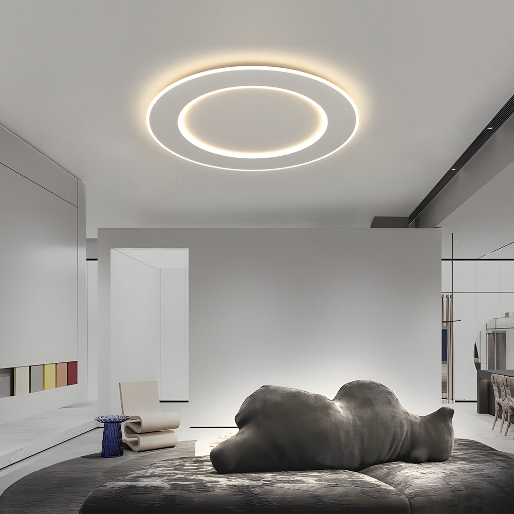 White Dimmable LED Circle Flush Ceiling Light