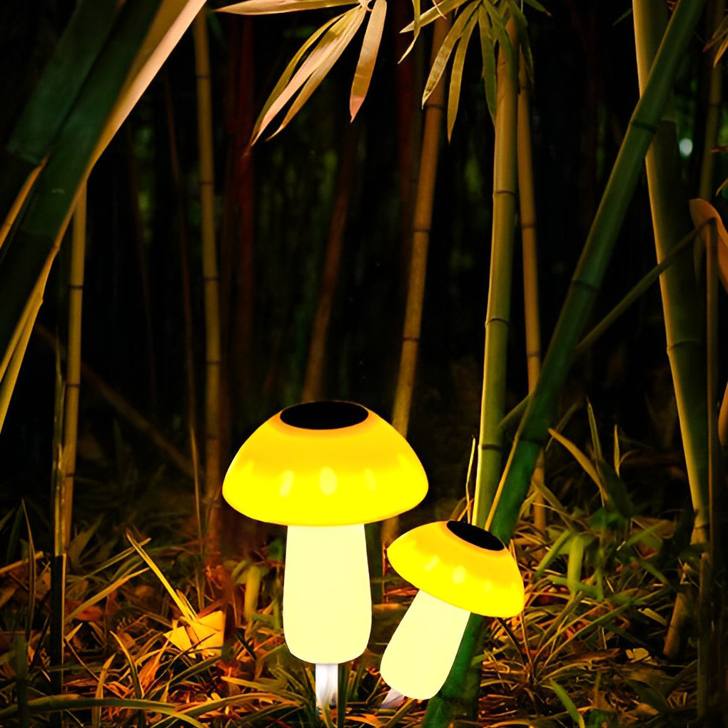 Mushroom Waterproof LED Intelligent Light-controlled Solar Lawn Lights