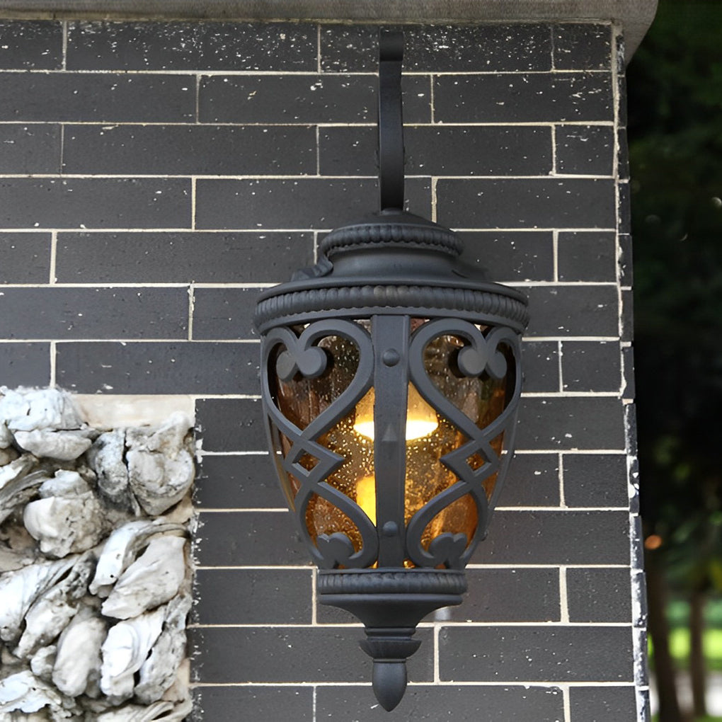 Retro Die-Casting Aluminum Waterproof American Outdoor Wall Light Fixture