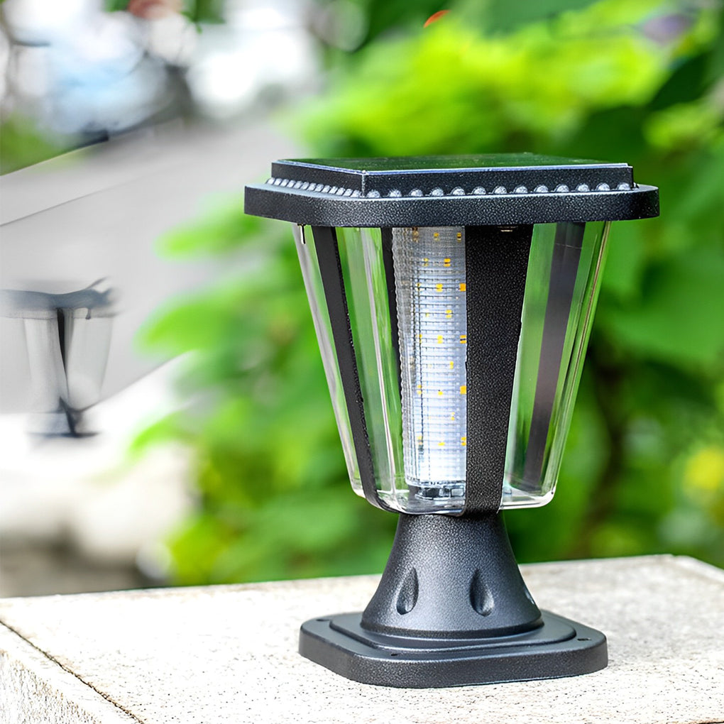 LED Waterproof Motion Sensor Light-control Modern Solar Post Caps Lights