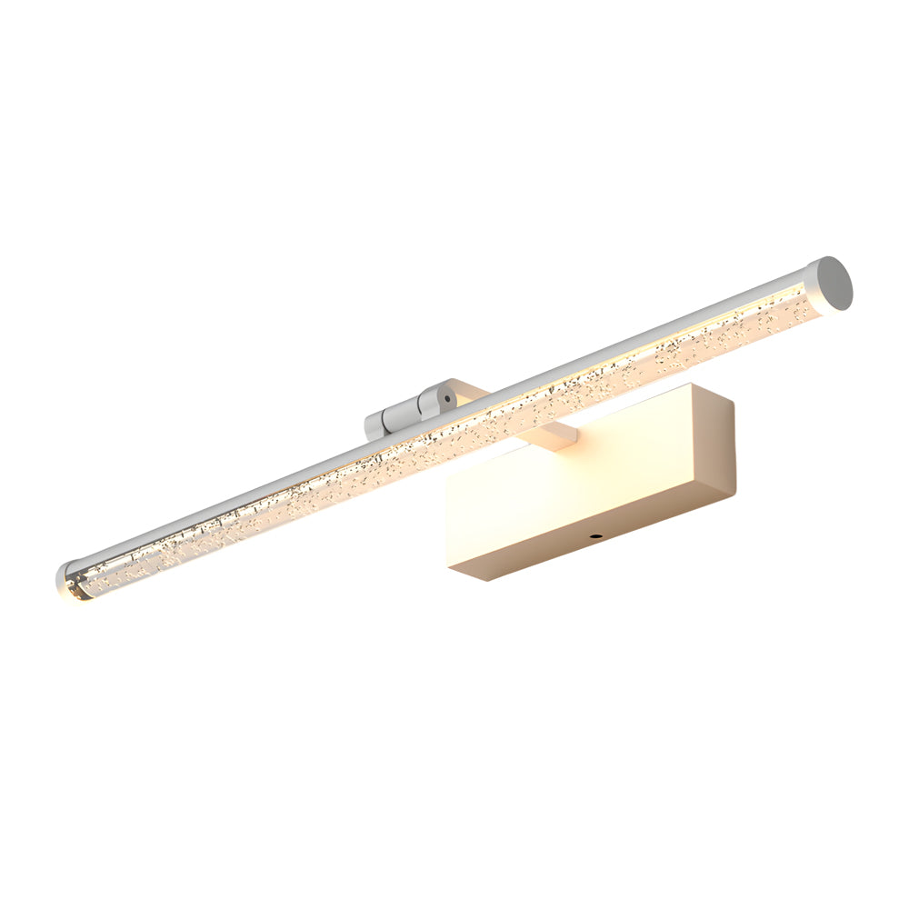 Rotatable Seeded Acrylic LED Bathroom Vanity Light Dimmable Modern Bath Bar