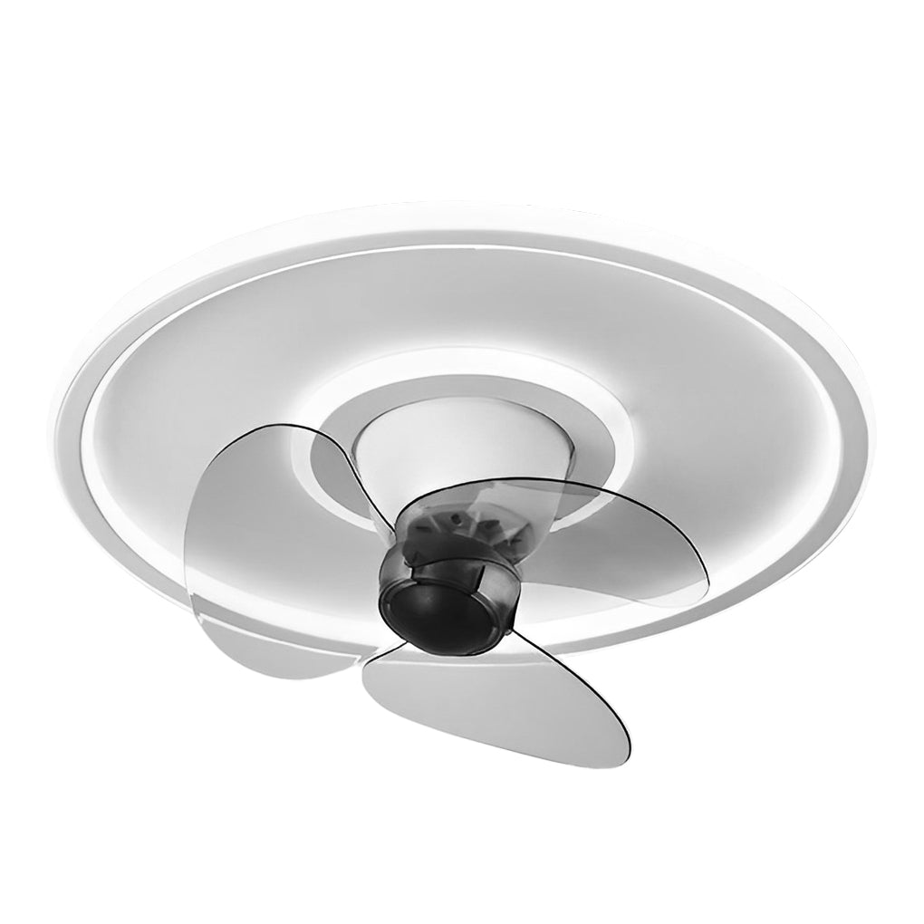 Smart Silent 360° Rotating Dimmable LED Invisible Ceiling Fan Lights