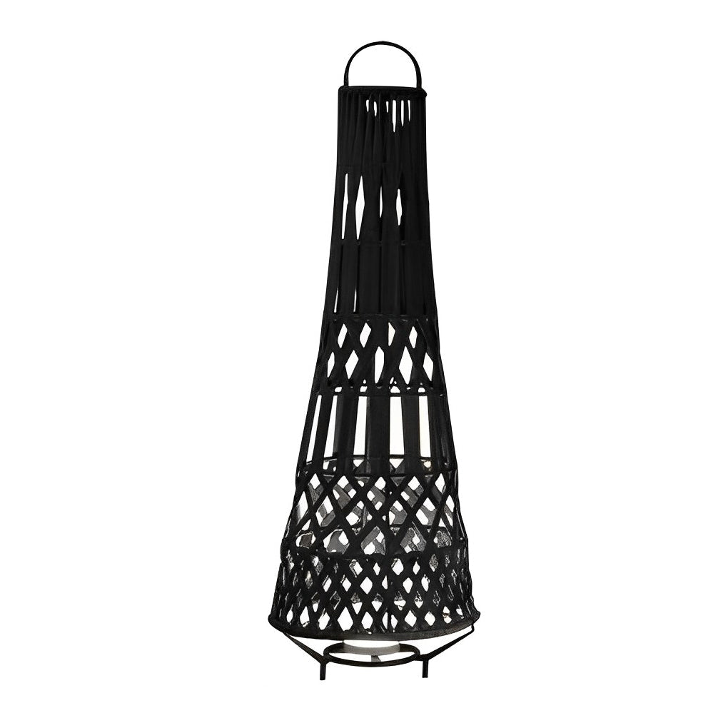 Metal Outdoor Tribal Floor Lamp