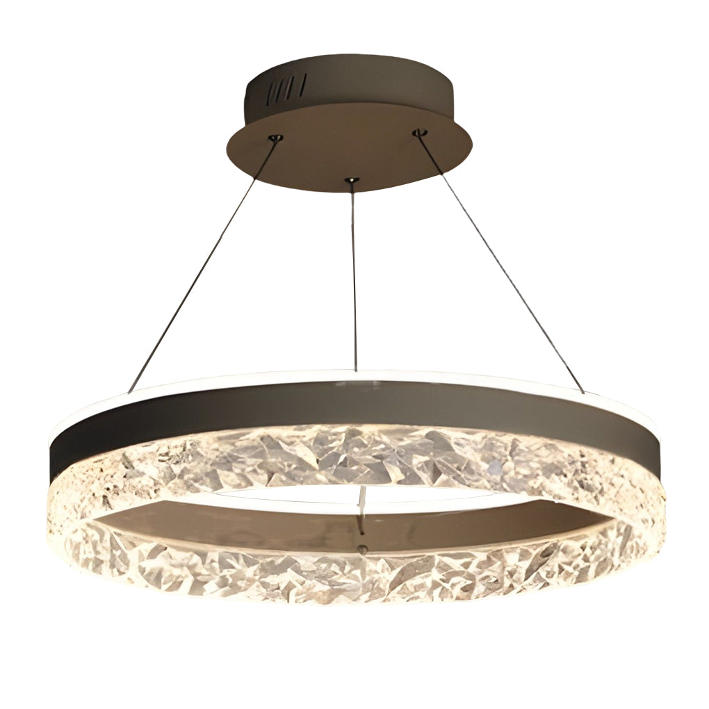 Circular Ring Three-step Dimming LED Modern Chandelier Island Lights