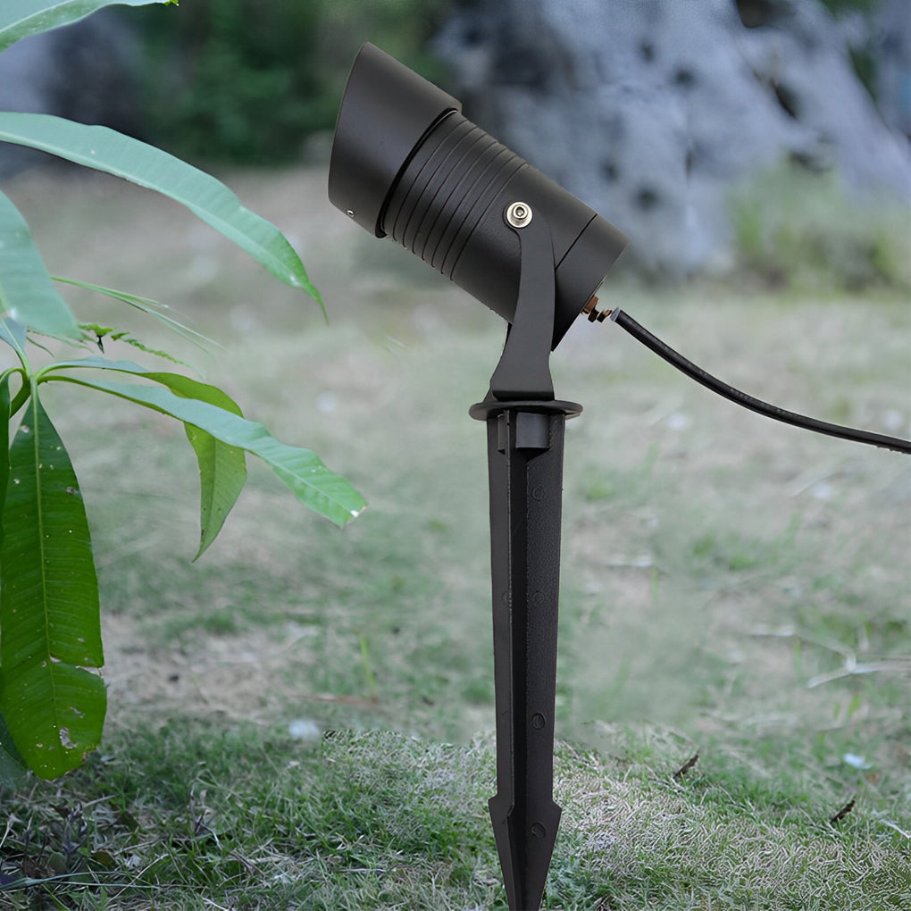 Waterproof LED 10W Black Adjustable Modern Tree Spotlight Outdoor Light