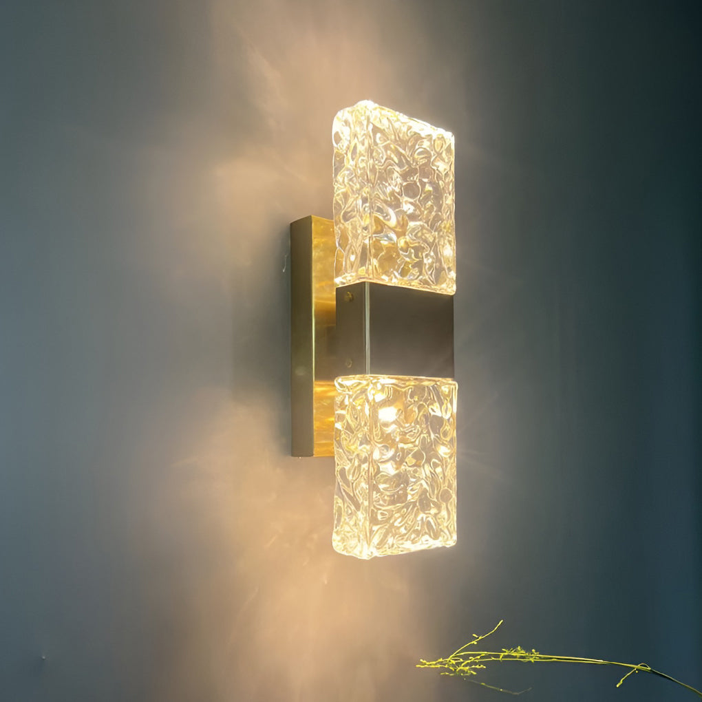 [Clearance Sale] Creative Crystal Up and Down Lights LED Electroplated Modern Wall Sconces