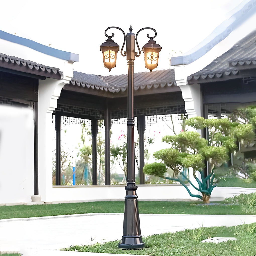 2-Light Outdoor Waterproof Retro European Style Street Lights