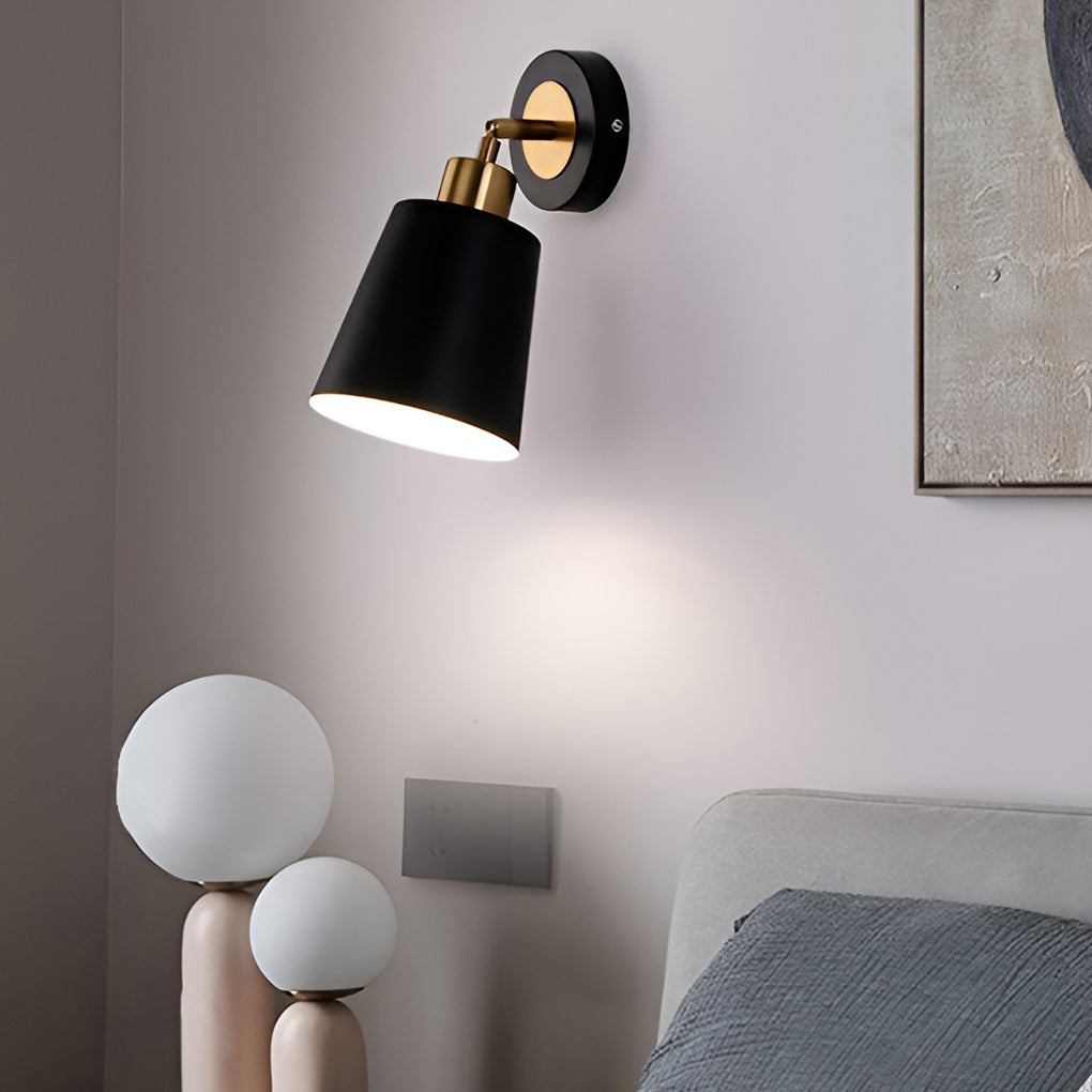 LED 3 Step Dimming Black Nordic Adjustable Wall Sconce Light Wall Lamp