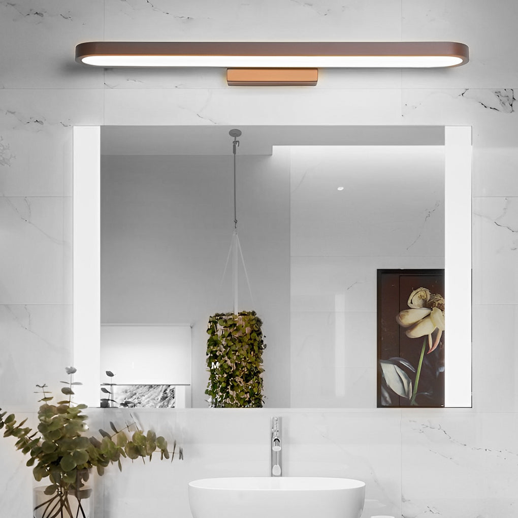 Annular Ring-Shaped LED Bathroom Vanity Light with Slim Linear Profile