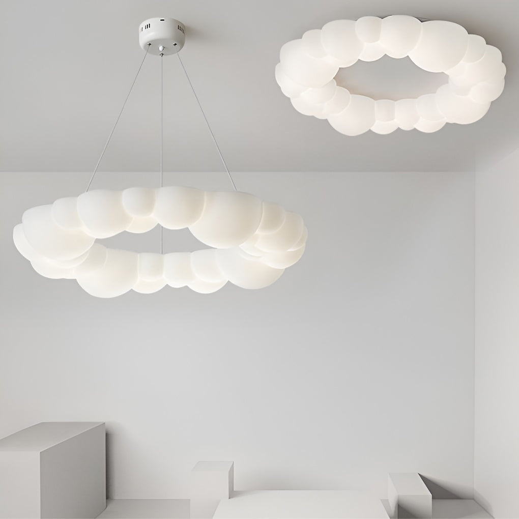 Creative Bubble Clouds Shaped Stepless Dimming LED Nordic Ceiling Light