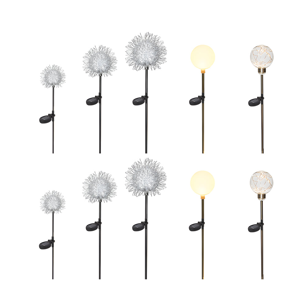 10Pcs Solar Dandelion Garden Lights Outdoor Pathway Light for Yard