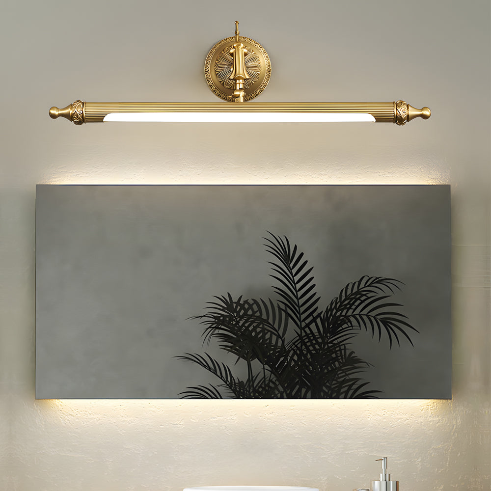 Antique Gold 180° Rotatable LED Bathroom Vanity Light with Adjustable Ambiance