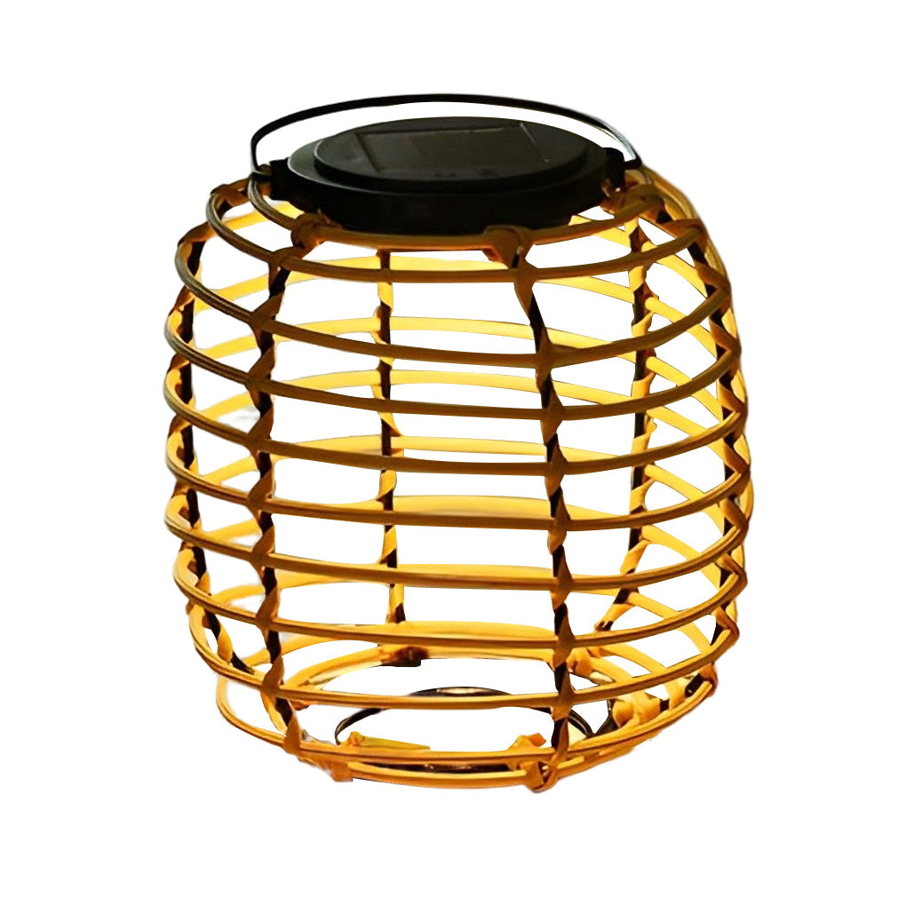 Rattan Lantern Waterproof Creative Modern Solar Garden Lights Lawn Lamp