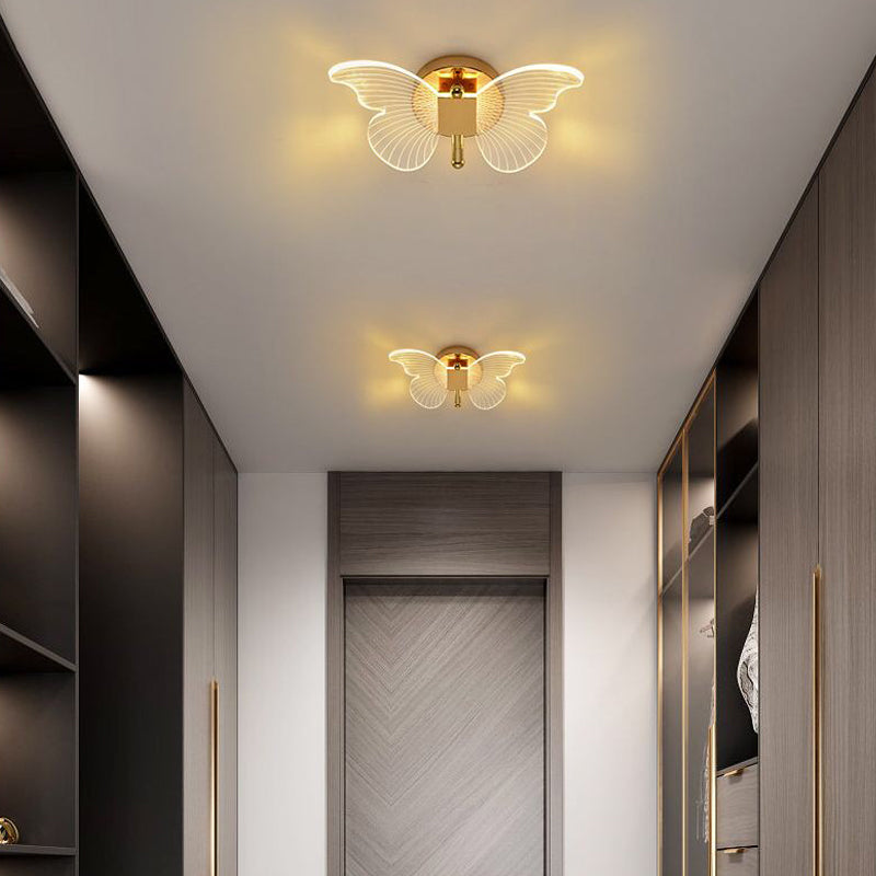 Butterflies Luxury Creative Three Step Dimming Modern LED Wall Lights Fixture