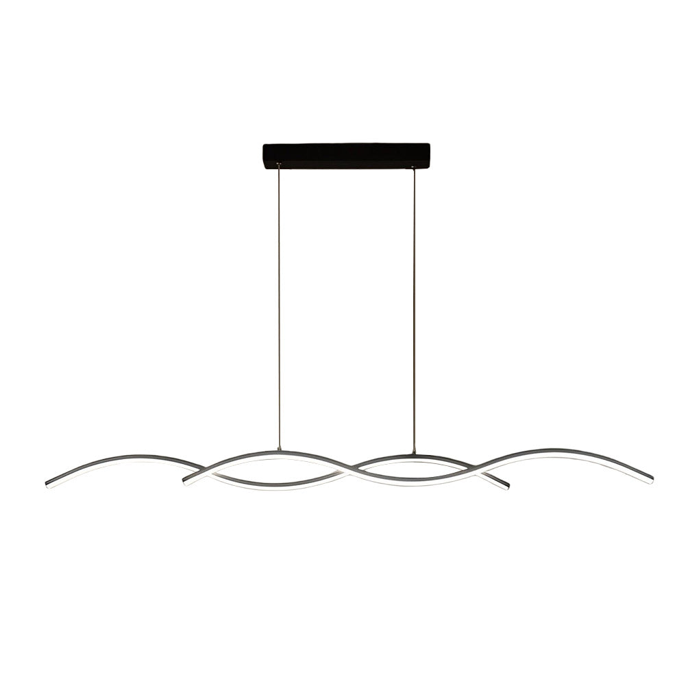 Wavy Lines Minimalist LED Ins Nordic Dining Room Chandeliers Hanging Lamp