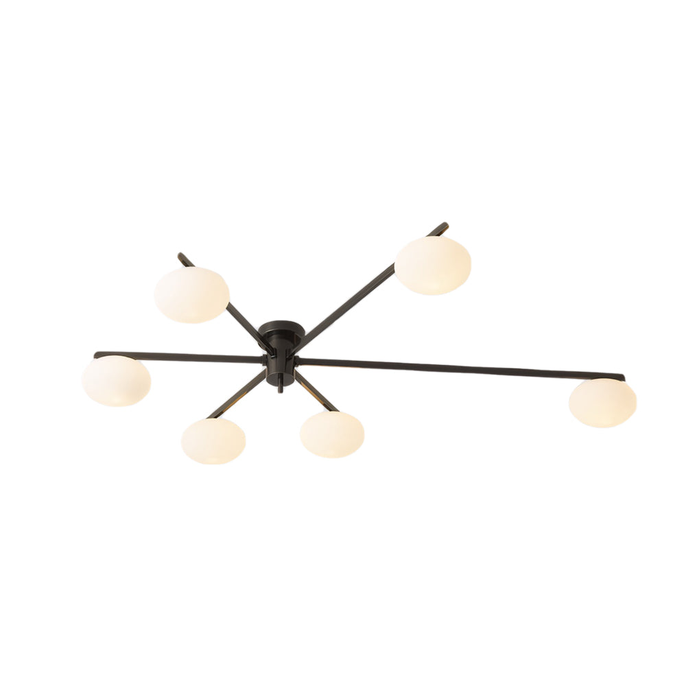 3/5/6-Light Semi Flush Mount Jasper Ceiling Lamp