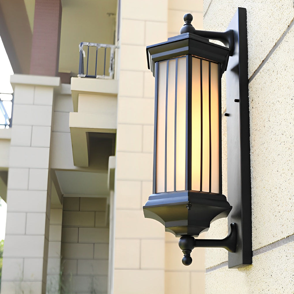 Retro Creative Outdoor Waterproof Black Modern Exterior Wall Lights