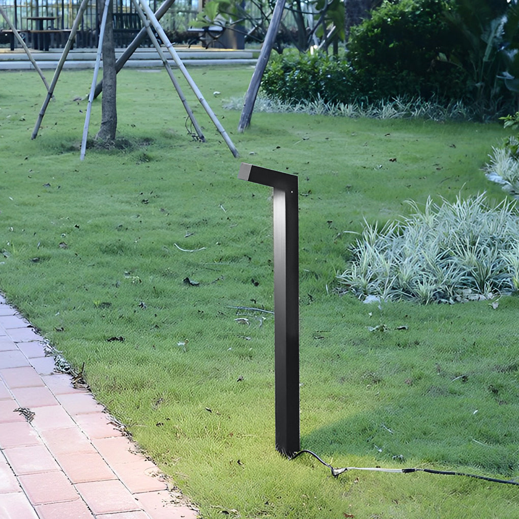 Waterproof IP65 Minimalist Aluminum Black Modern Outdoor Pathway Lights