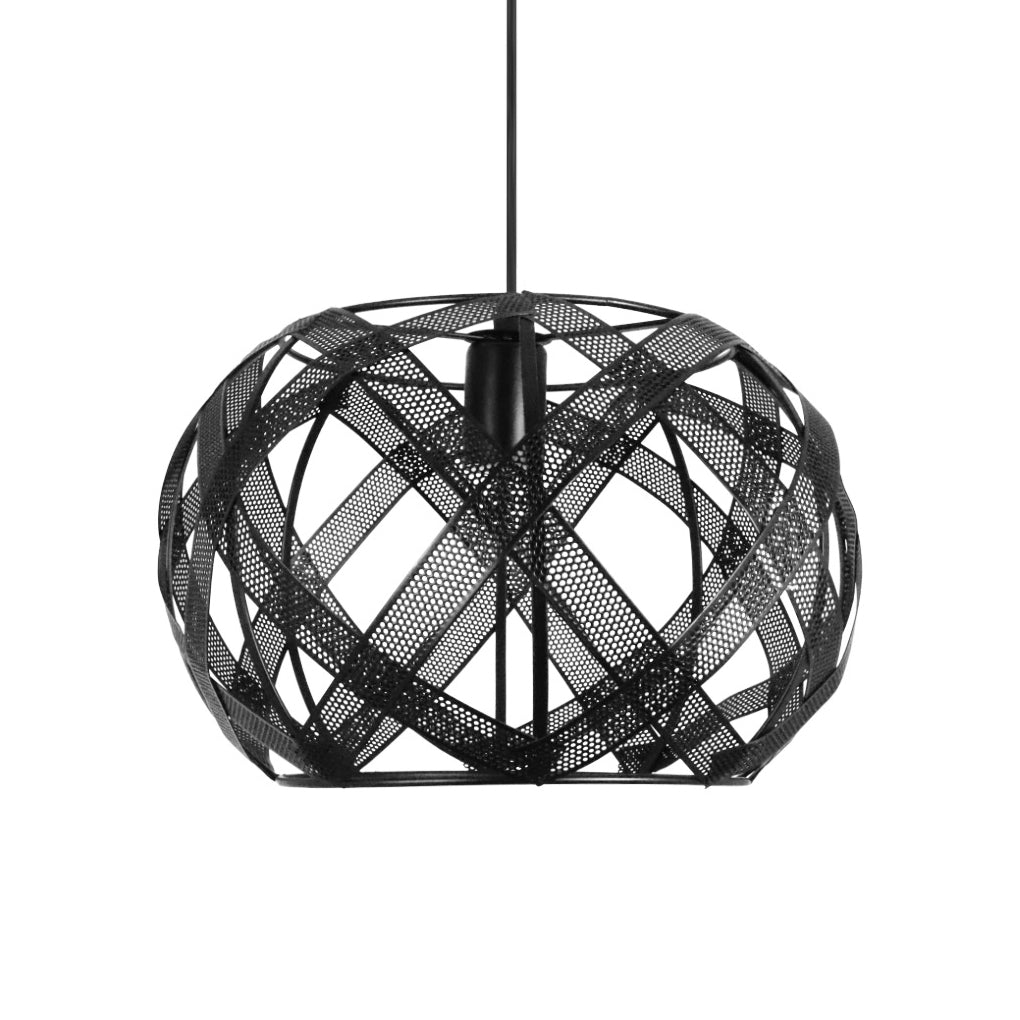 Retro Geometric Iron Mesh Black Industrial Style Chandelier Pendant Lamp