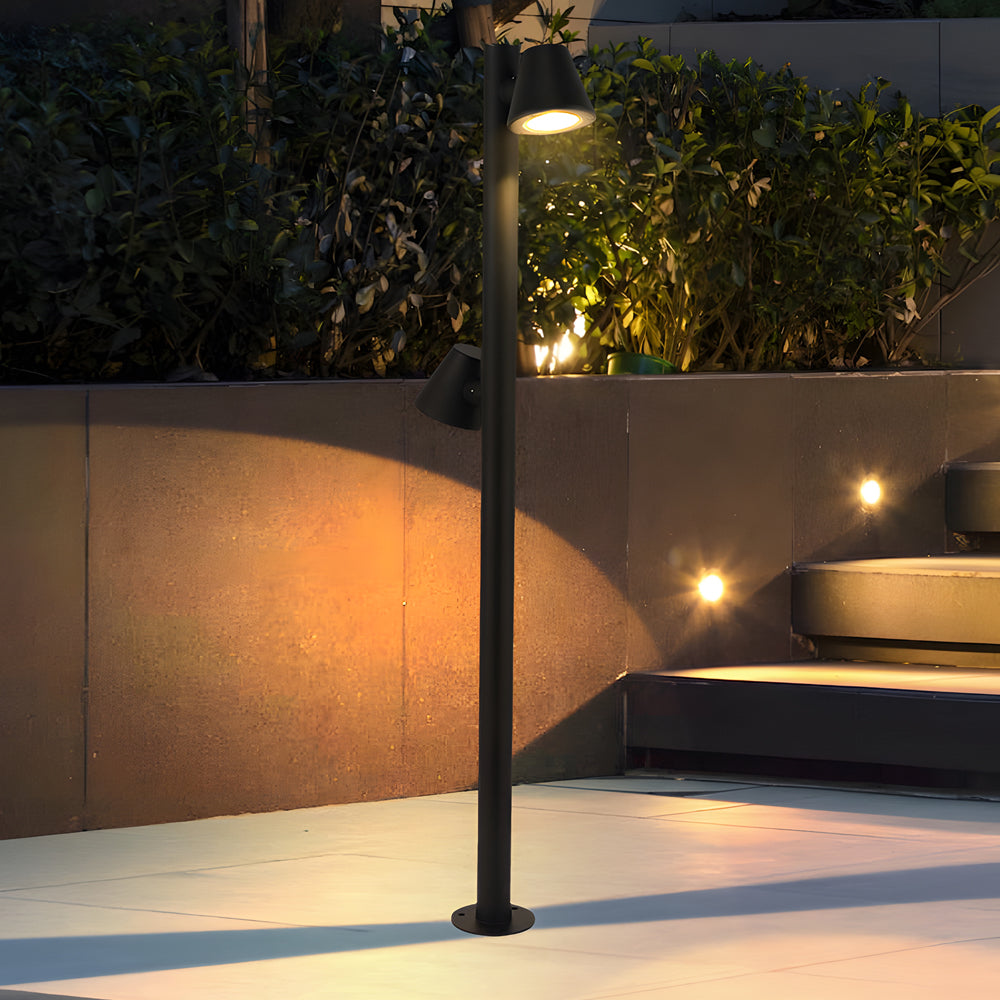 Nut 1/2-LED Outdoor Lawn Bollard Light