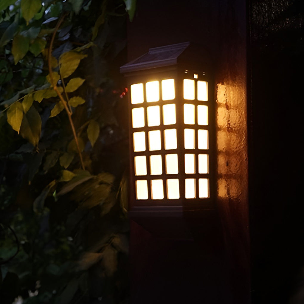 Solar LED Light-controlled Motion Sensor Modern Outdoor Wall Lamp