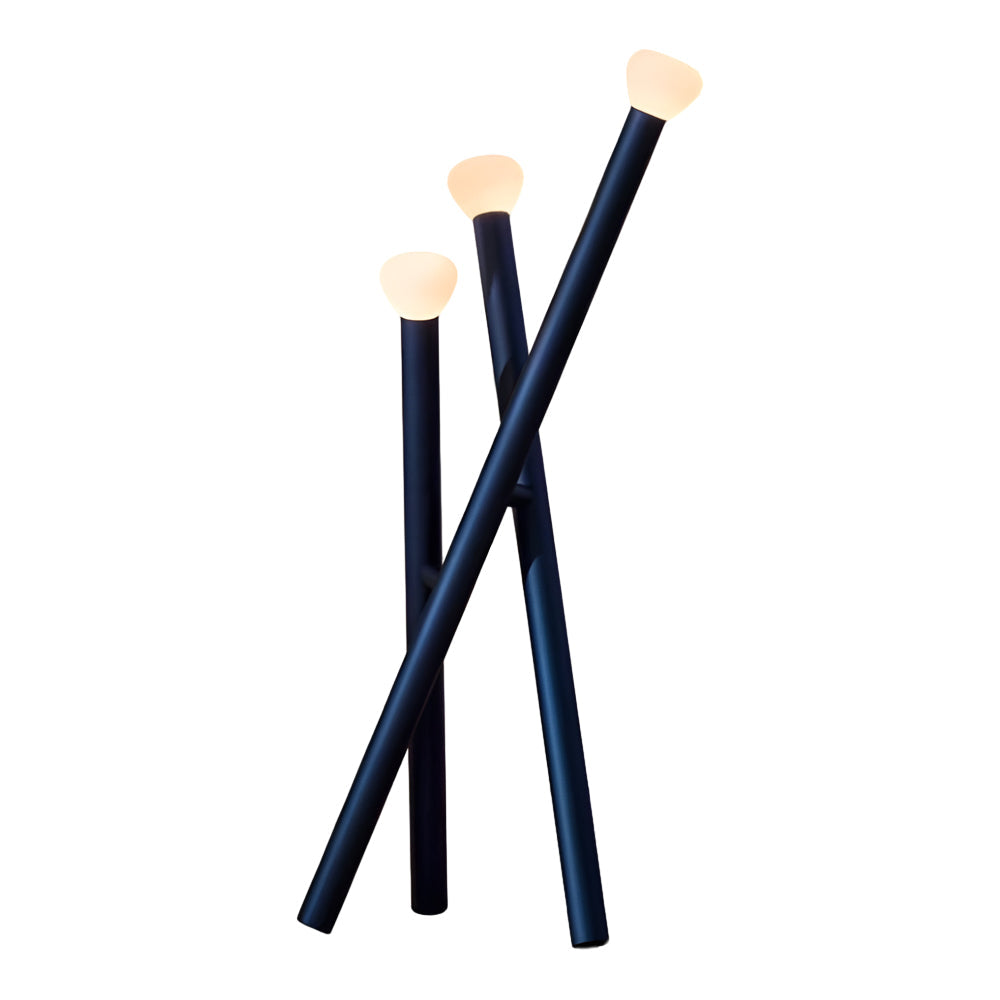 3-light Minimalist Modern Stick Floor Lamp