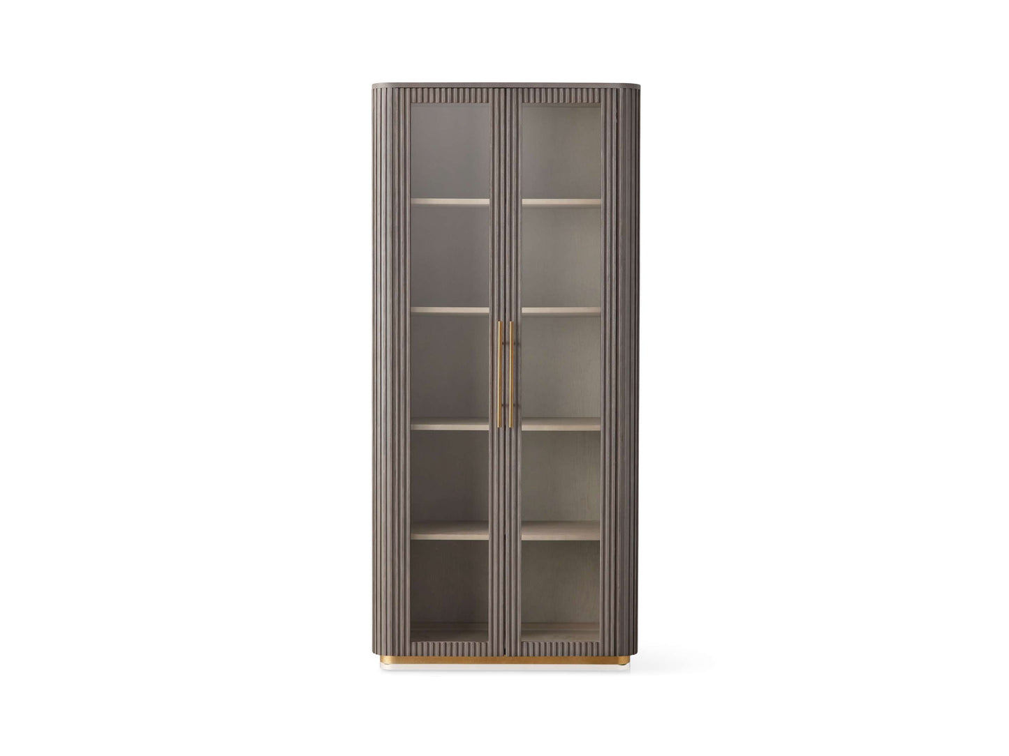Finnley Glass Cabinet in Liath Smoke