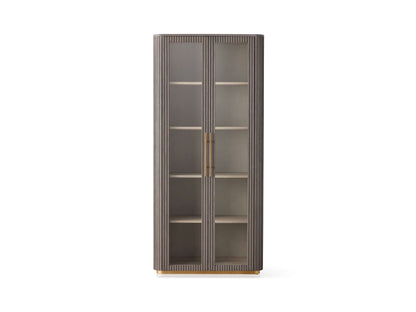 Finnley Glass Cabinet in Liath Smoke